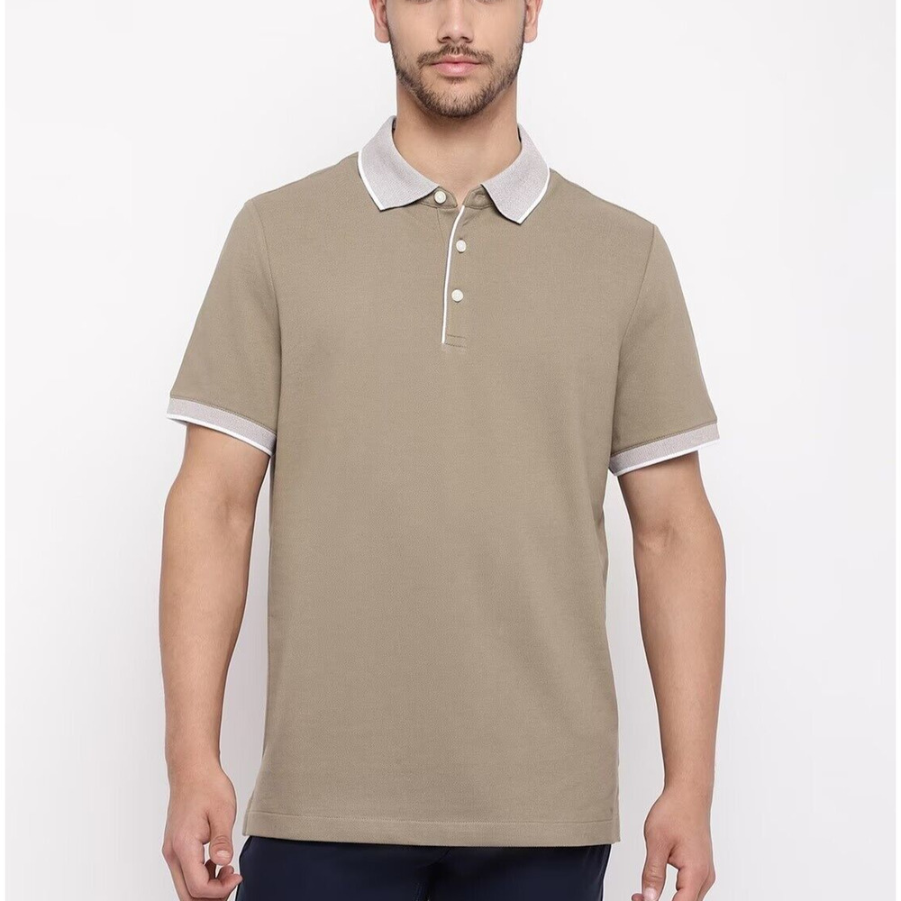 Michael Kors Men's Textured Tipped Polo Shirt
